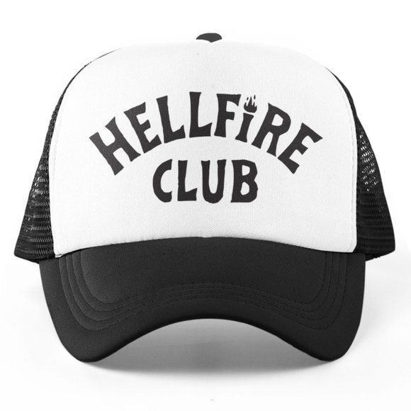OTTO Other - 🆕Hellfire Club Stranger Things 2-Tone Foam Trucker Hat Mesh Snapback Cap